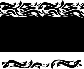 Fototapeta premium Ocean Wave Pattern Decorative Background, Expandable Horizontally