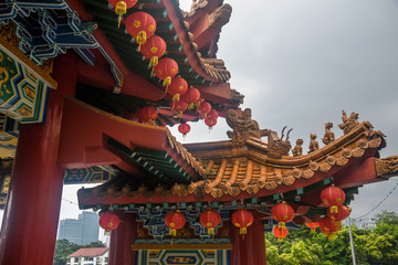 Thean Hou Temple exterior. Chinese temple in Kuala Lumpur, Malaysia