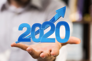 year 2020 business solution concept