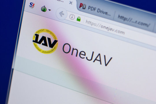 Ryazan, Russia - June 17, 2018: Homepage of OneJav website on the display of PC, url - OneJav.com.
