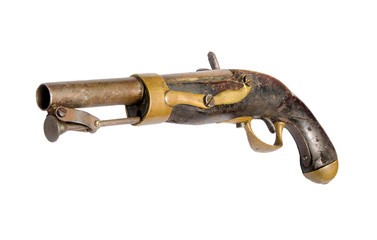 antique french capsule pisto of the first half of the 19th century