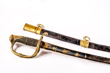 beautiful old saber of french cavalry officer, 19th century