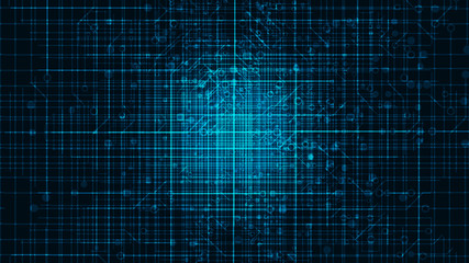Big data with Circuit Microchip on Technology Background,Hi-tech and security Concept design,Free Space For text in put,Vector illustration.