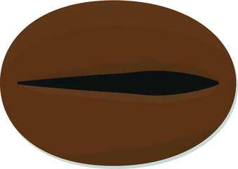 Fototapeta premium Coffee bean seed or cherries fruit vector