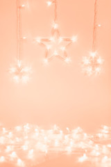 Star  lights on a background. 