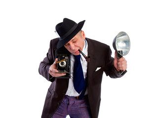 old press photographer