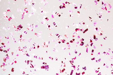 Colorful confetti on a background.