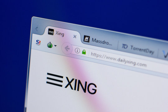 Ryazan, Russia - June 17, 2018: Homepage of DailyXing website on the display of PC, url - DailyXing.com.