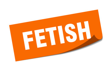 fetish sticker. fetish square sign. fetish. peeler