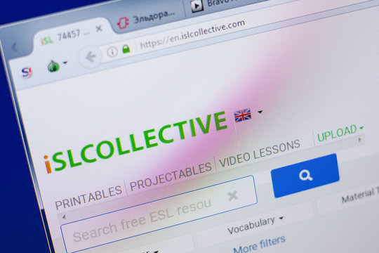 Ryazan, Russia - June 17, 2018: Homepage of iSlcollective website on the display of PC, url - iSlcollective.com.