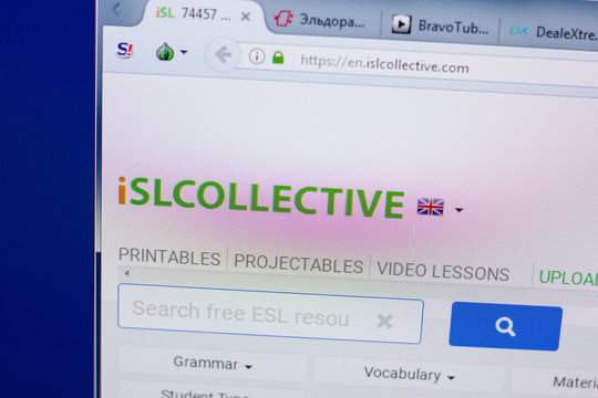 Ryazan, Russia - June 17, 2018: Homepage of iSlcollective website on the display of PC, url - iSlcollective.com.