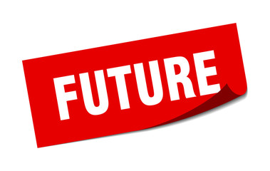 future sticker. future square sign. future. peeler