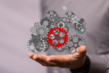 gear Technology setting concept background.