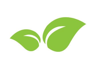 Organic Logo. Nature Element - Isolated On White. Green Organic Logo, Vector. For Health Symbol, Leaf Design, Nature Element, Planet Logo And Eco Icon. Organic Icon, Vector Template