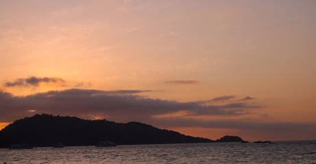 Patong Phuket Thailand at Sunset beautiful colours