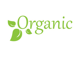 Fototapeta premium Organic Logo. Nature Element - Isolated On White. Green Organic Logo, Vector. For Health Symbol, Leaf Design, Nature Element, Planet Logo And Eco Icon. Organic Icon, Vector Template