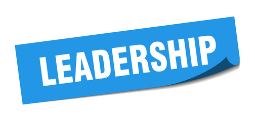 leadership sticker. leadership square sign. leadership. peeler