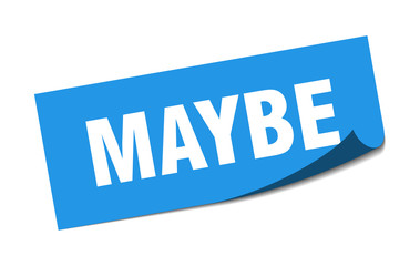 maybe sticker. maybe square sign. maybe. peeler