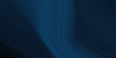 background graphic with smooth swirl waves background illustration with very dark blue, dark slate gray and black color