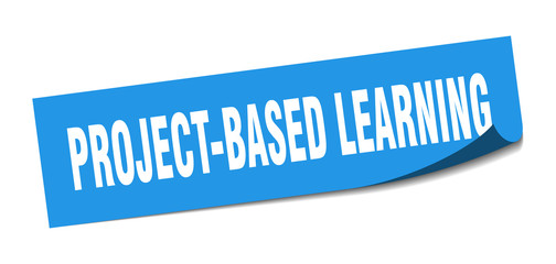 project-based learning sticker. project-based learning square sign. project-based learning. peeler