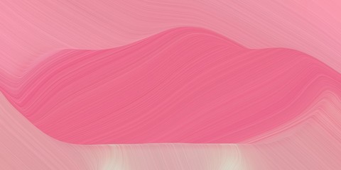 background graphic with modern curvy waves background illustration with pale violet red, pastel magenta and pastel gray color