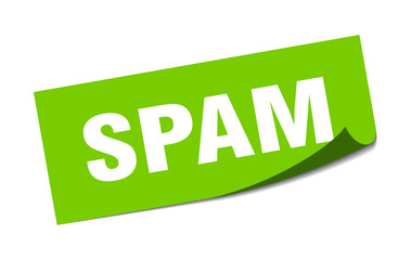 spam sticker. spam square sign. spam. peeler