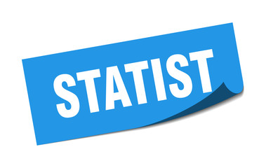 statist sticker. statist square sign. statist. peeler