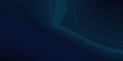 background graphic with smooth swirl waves background illustration with very dark blue, dark slate gray and black color
