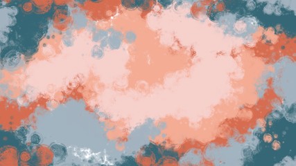 beautiful abstract illustration paint like background backdrop with brush stroke texture in color palette tone color of classic blue,ornage