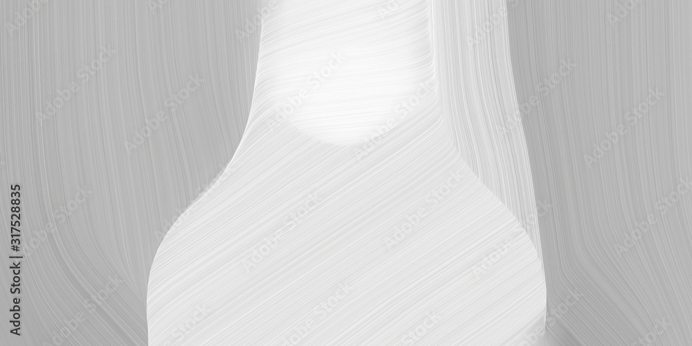 Poster background graphic with smooth swirl waves background illustration with silver, linen and light gray