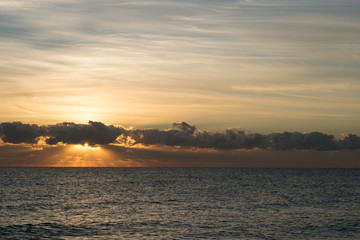 Sun over ocean