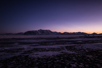 Zmierzch nad południowym Spitsbergenem © blackspeed