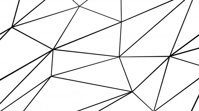 Abstract background design, triangulated wireframe, seamless looped 4k animation