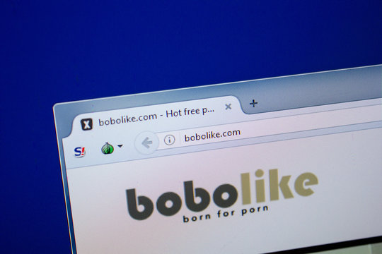 Ryazan, Russia - June 26, 2018: Homepage of BoboLike website on the display of PC. URL - BoboLike.com.