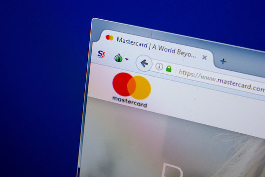 Ryazan, Russia - June 26, 2018: Homepage of Mastercard website on the display of PC. URL - Mastercard.com.au.