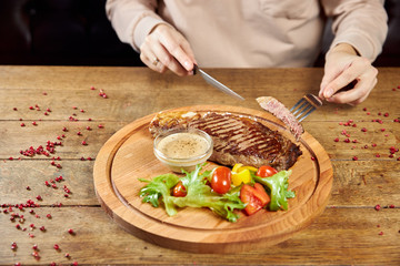 chef preparing salad