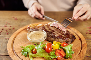 chef preparing salad