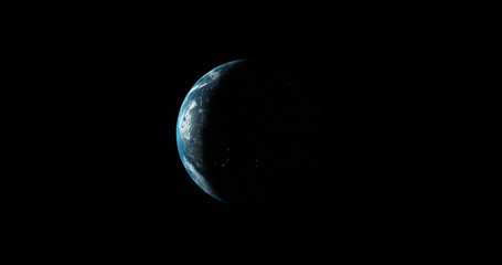 Obraz na płótnie Canvas Planet Earth From Space 3d illustration 3d render