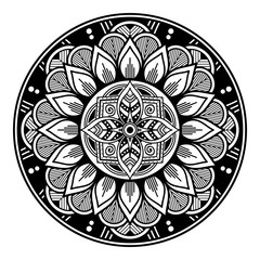 Ethnic Mandala Ornament. Arabic, Pakistan, Moroccan, Turkish, Indian, Spain motifs