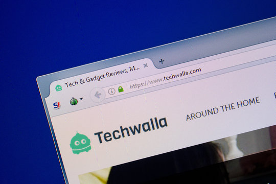 Ryazan, Russia - June 26, 2018: Homepage of Techwalla website on the display of PC. URL - Techwalla.com.