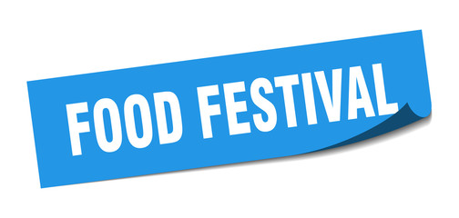 food festival sticker. food festival square sign. food festival. peeler