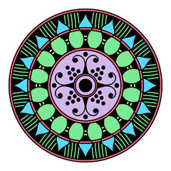 Mandala decorative round ornament. Can be used for greeting card, phone case print, etc. Hand drawn background