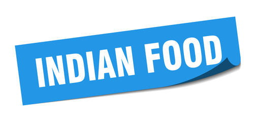 indian food sticker. indian food square sign. indian food. peeler