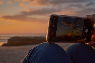 Fotografía a la puesta de sol