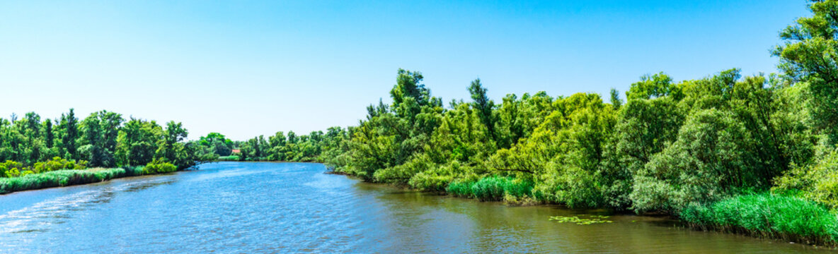 river Amer. National park Hollandse Biesbosch. Drimmelen, The Netherlands