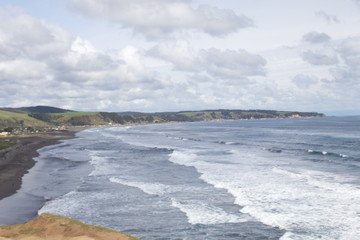 Playa y nubes 