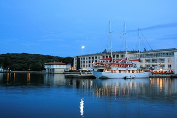 Fototapeta na wymiar the port of N.P. Brioni, Croatia