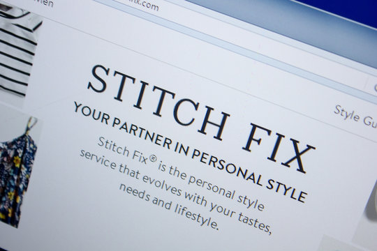 Ryazan, Russia - June 26, 2018: Homepage of StitchFix website on the display of PC. URL - StitchFix.com.