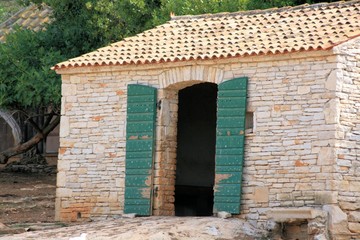 stable in the safaripark of N.P. Brioni, Croatia