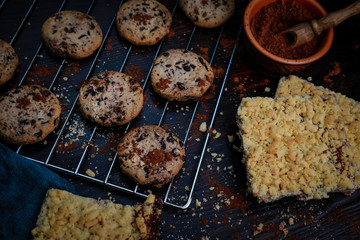 delicious mouth-watering sweets on the table